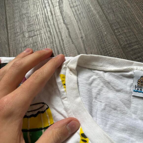 Vintage 80s Retro AOP Brazil Graphic Vacation Novelty Shirt - Picture 4 of 7